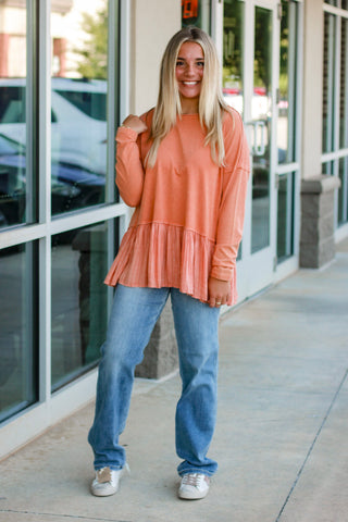 Pumpkin Patch Approved Peplum Top