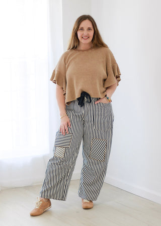 Dream Chaser Stripe Pants in Navy