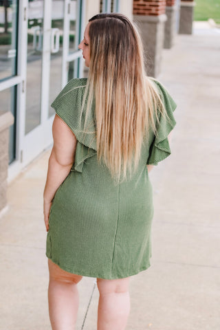 Flattered it's Fall Ribbed Dress