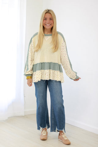 Be The Light Floral Blouse