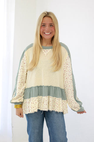 Be The Light Floral Blouse
