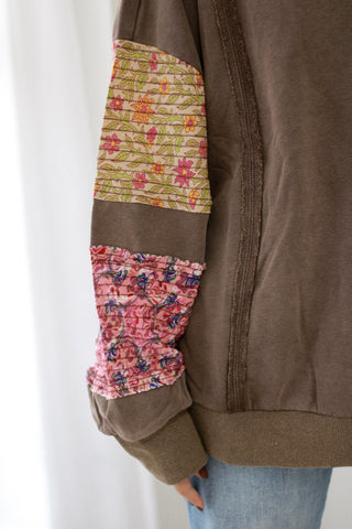 Hold My Hand Floral Pullover