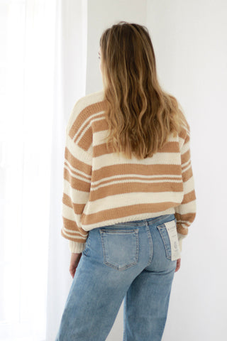 Keep Them Restless Striped Sweater