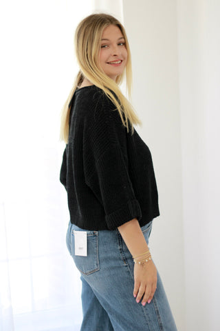 Let It Be Sweater in Black