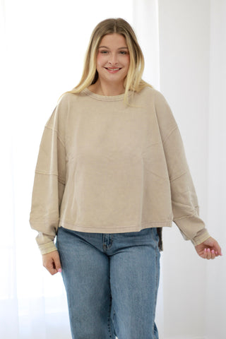 Cooler Than You Pullover in Ash Mocha