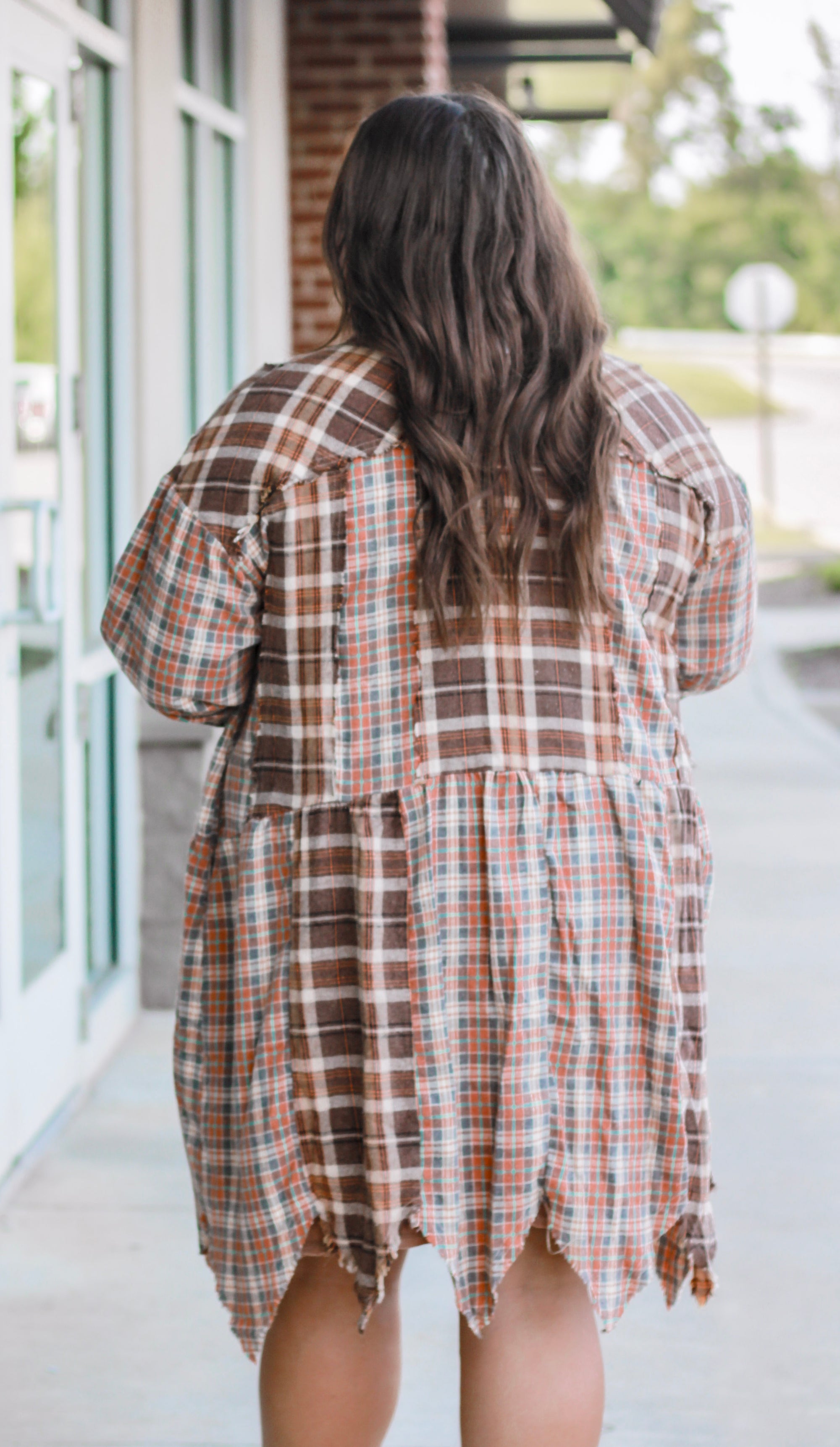 Mixing Things Up Oversized Plaid Buttondown