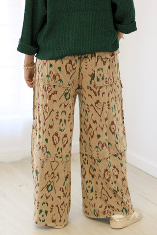 Going Off Vibes Mineral Washed Cargo Pants