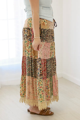 Mixed Emotions Floral Skirt