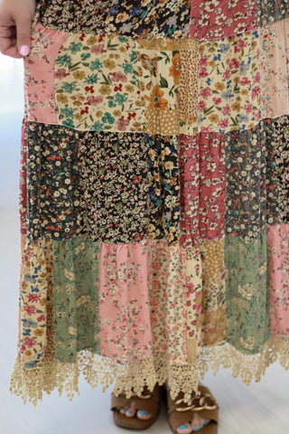 Mixed Emotions Floral Skirt