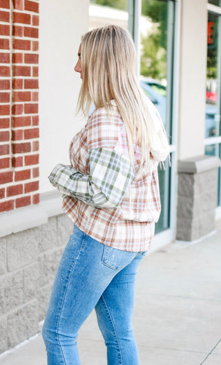 Breath of Fresh Air Cropped Plaid Jacket