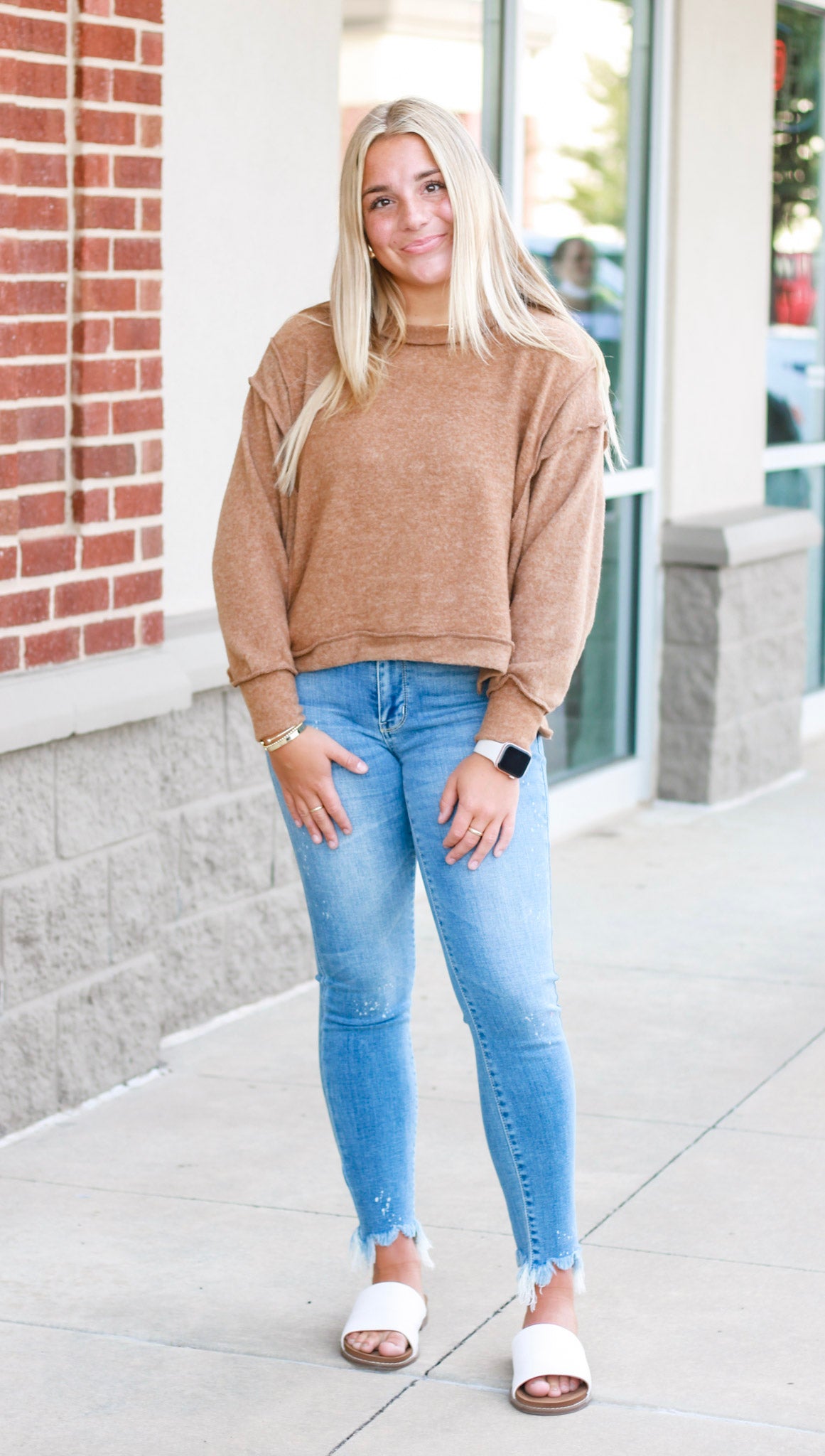 Spicy Pumpkin Cropped Sweater