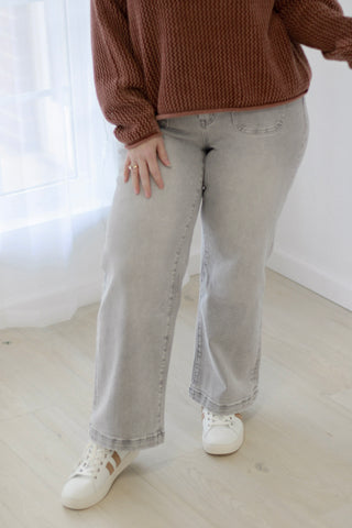 Make Believe High Rise Jeans in Gray