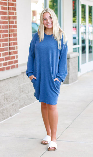 Living in Comfort Ribbed Dress