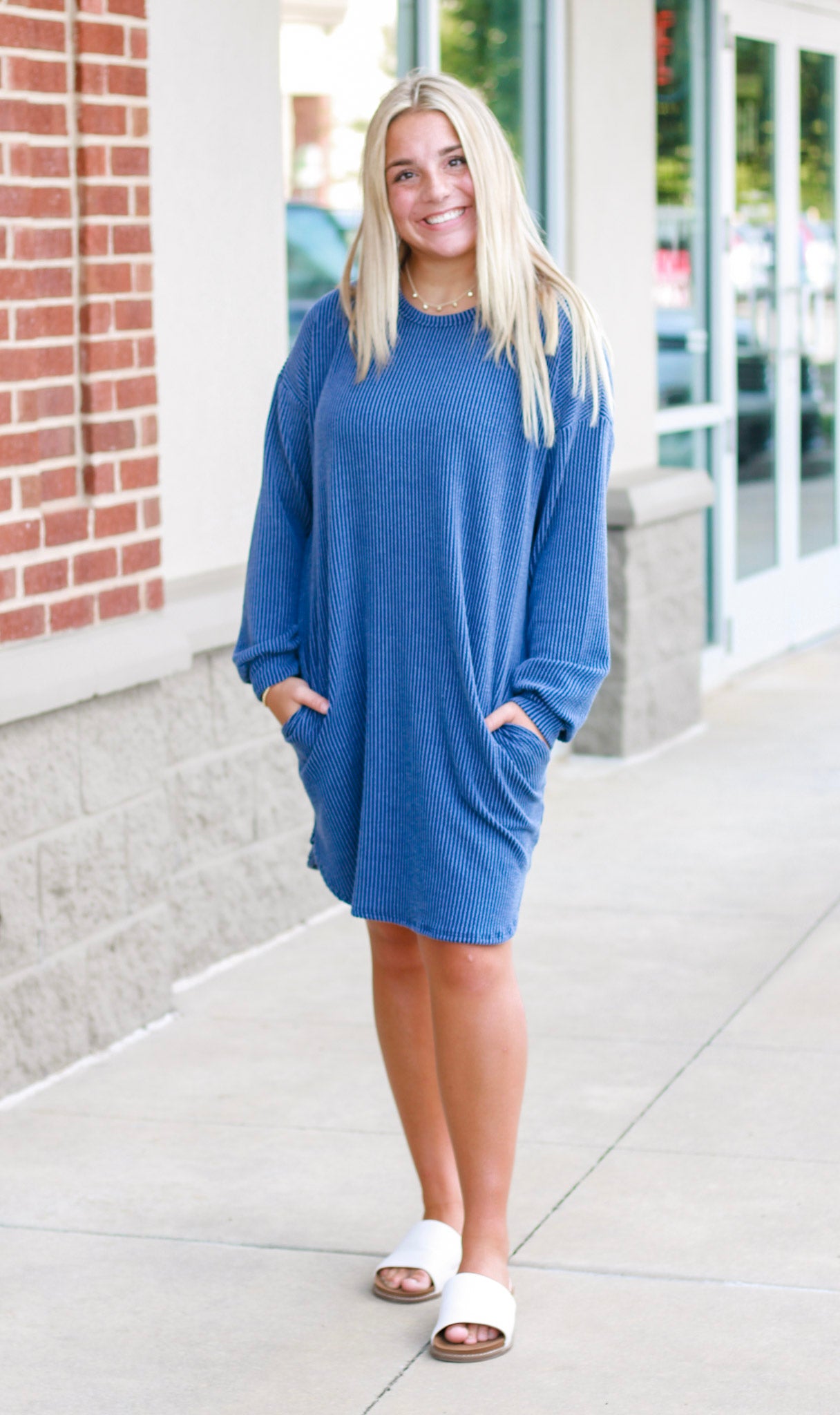 Living in Comfort Ribbed Dress