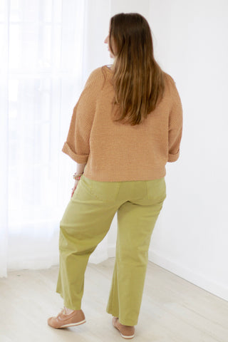 Let It Be Sweater in Dark Brush