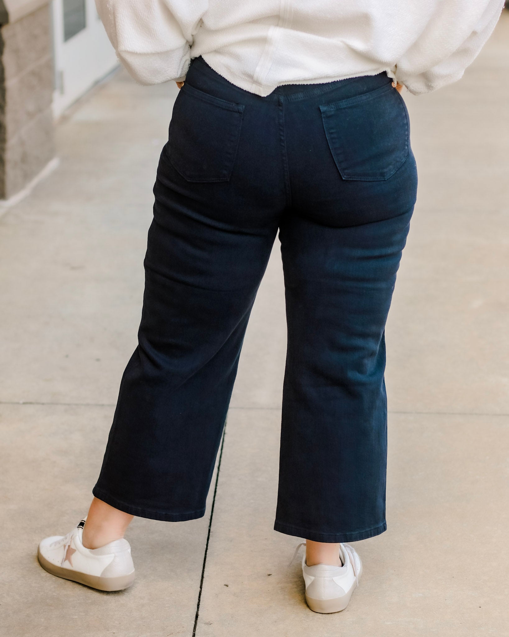 You Have Control Cropped Tummy Control Jeans in Navy - Allure Clothing  Boutique
