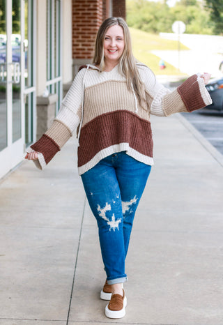 Conditioned to Care Cocoa Sweater