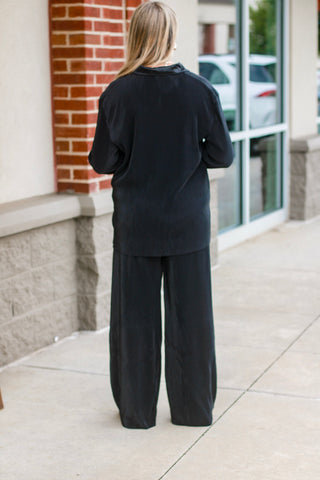 From This Moment Crinkle Bottoms in Black