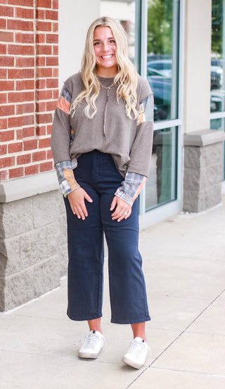 Happens All the Time Knit Waffle Top