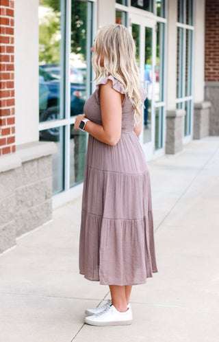 Your Best Bet Dress in Mocha