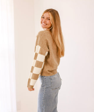 All Checked Out Lightweight Sweater