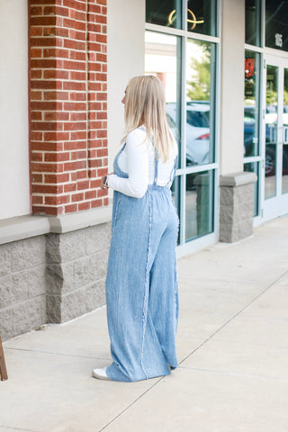 Have It Your Way Acid Wash Jumpsuit