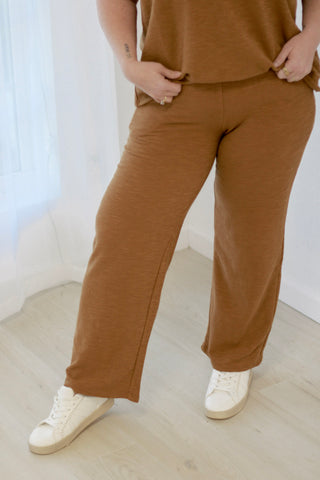 Here We Go Again Top & Pants Set in Deep Camel
