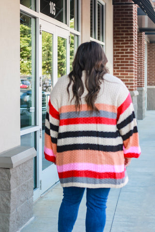 Fall Feels Striped Cardigan