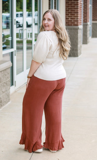 On the Job Puff Sleeve Sweater