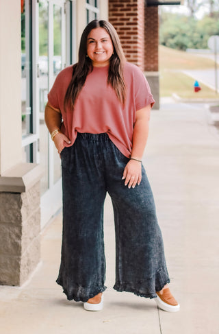 What's Going Around Mineral Wash Pants in Ash