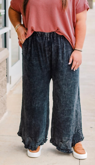 What's Going Around Mineral Wash Pants in Ash