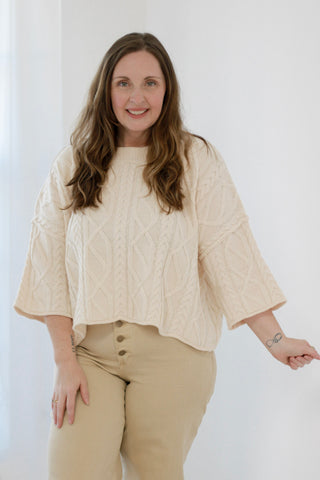 Trending this Fall Cream Sweater