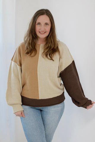 Better Believe It Color Block Sweater