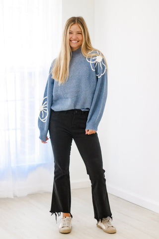 Blooming in Fall Floral Sweater