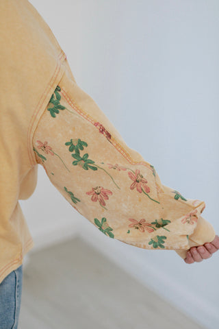 Don't Go Crazy Terry Pullover in Desert Dust