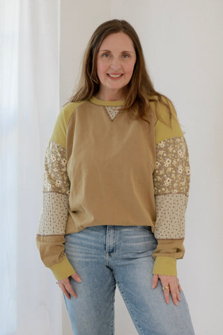 Don't Go Crazy Top in Mocha