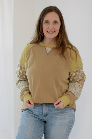 Don't Go Crazy Top in Mocha