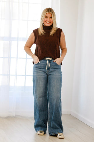 Life is Grand Mock Neck Sweater