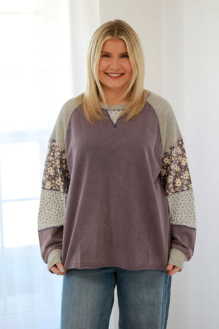 Don't Go Crazy Top in Secret Violet