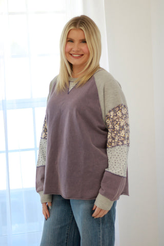 Don't Go Crazy Top in Secret Violet