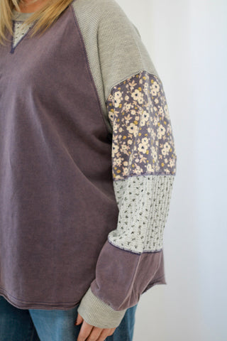 Don't Go Crazy Top in Secret Violet