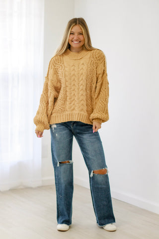 Dreaming of Fall Sweater in Honey