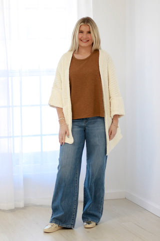 You're the One That I Want Cardigan in Cream