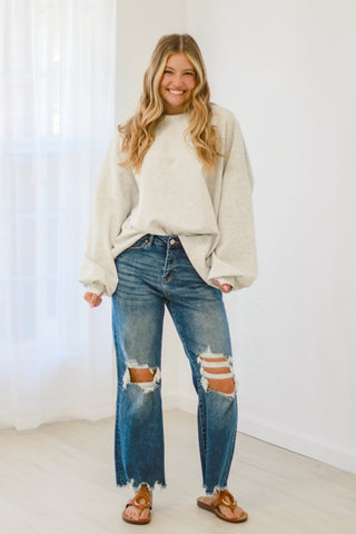 Weekend Getaway Oversized Scuba Sweatshirt by Bucketlist