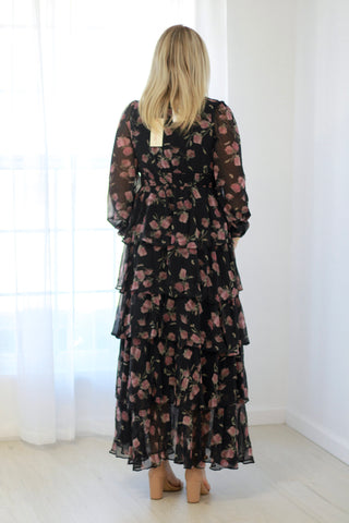 Dolled Up for You Tiered Maxi Dress