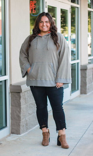 Pulling for You Washed Stone Pullover