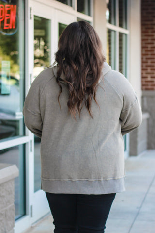 Pulling for You Washed Stone Pullover