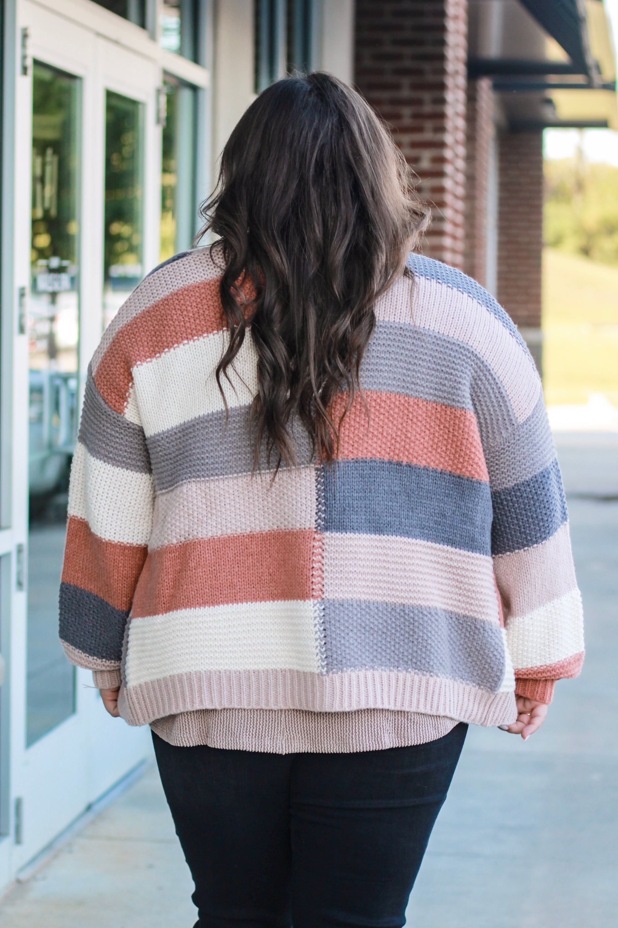 Checked Into Fall Sweater Cardigan