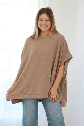 Moon Glow Knit Top in Acorn