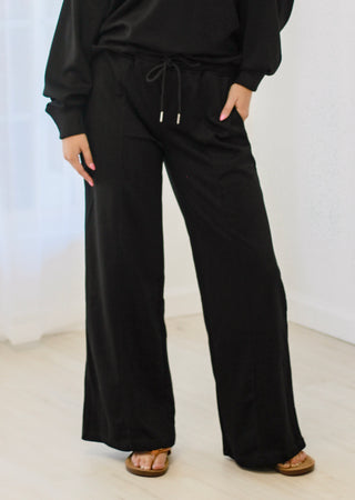 Not Over You Sweatpants in Black